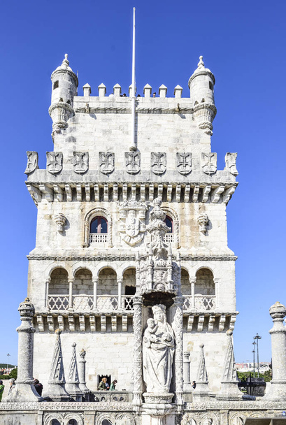 Belem tower. Oude defensieve Fort in Lissabon - Foto, afbeelding