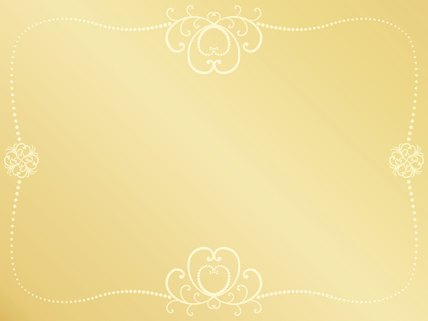 Golden Valentines Day background - Vector, Image