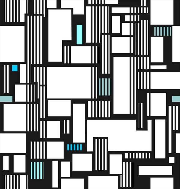 Abstraktní textury z čtverců a čára - Vektor, obrázek