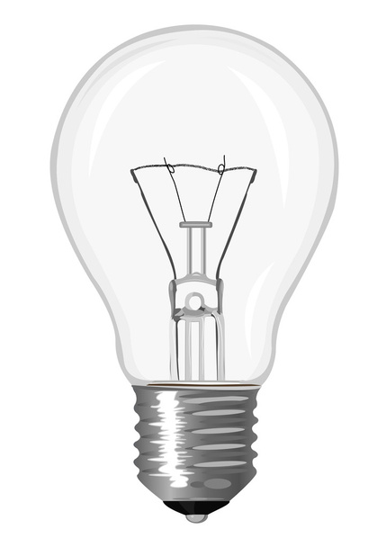 Lámpara incandescente
 - Vector, Imagen