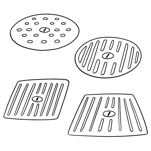 conjunto vetorial de cobrir o dreno
 - Vetor, Imagem
