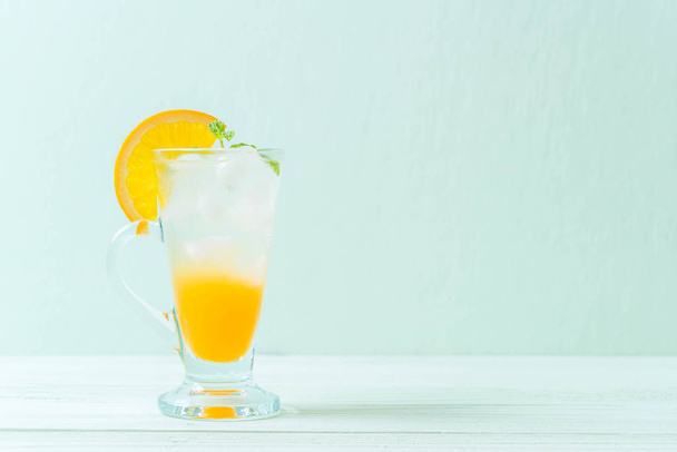 orange juice with soda - Zdjęcie, obraz