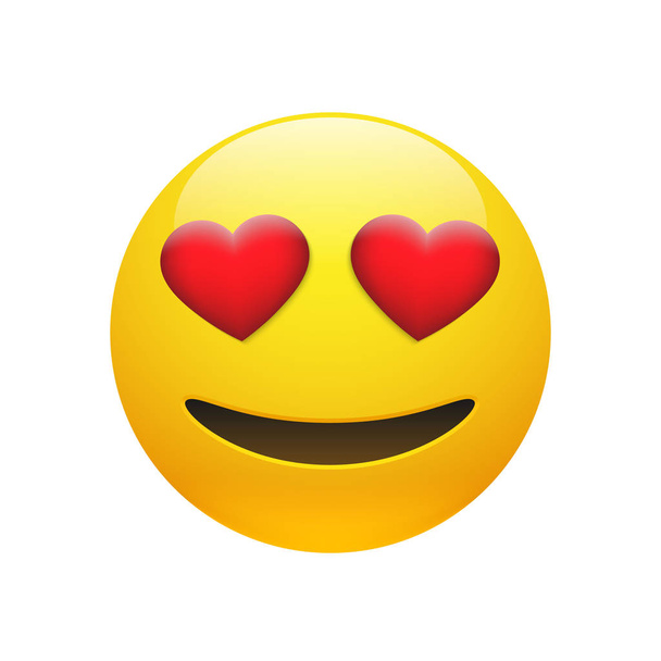 Vektor Emoji sárga hülye mosolygó arc - Vektor, kép