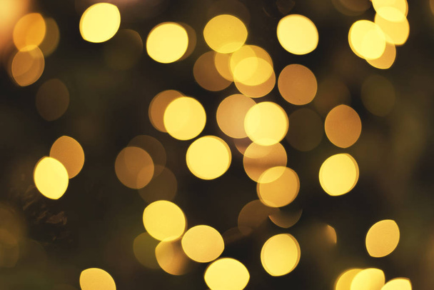 Gold abstract defocus bokeh background for newyear celebrate - Foto, immagini