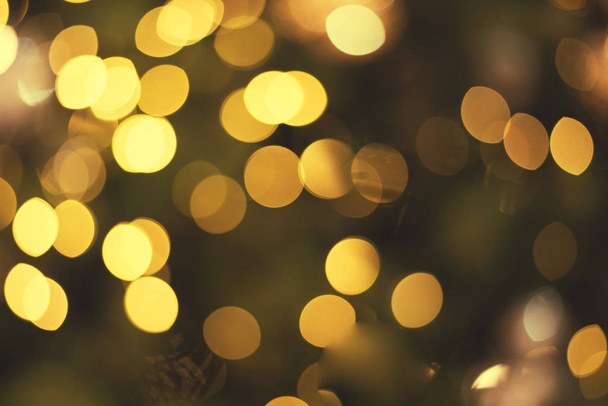 Gold abstract defocus bokeh background for newyear celebrate - 写真・画像