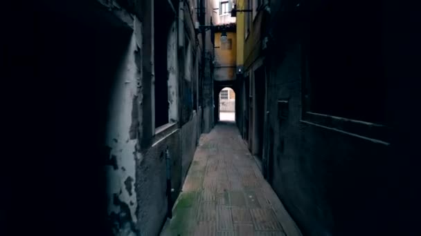 Narrow street in old city - Footage, Video