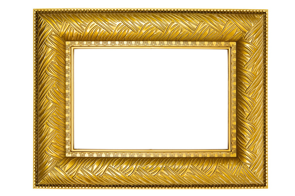 Quadro de imagem dourada com ornamentos
 - Foto, Imagem