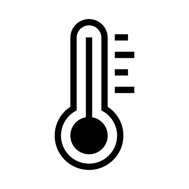 temperature vector Glyphs icon - ベクター画像