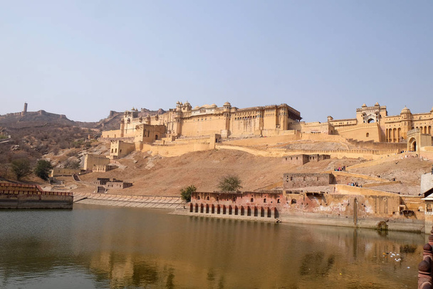 Bernstein-Festung in Jaipur, Rajasthan, Indien. - Foto, Bild