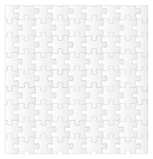 Puzzle collection de pièces avec couleur blanche
 - Vecteur, image