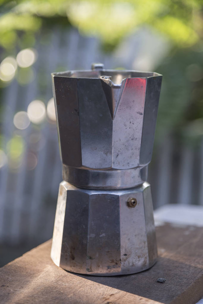 vintage geyser coffee maker - Foto, afbeelding