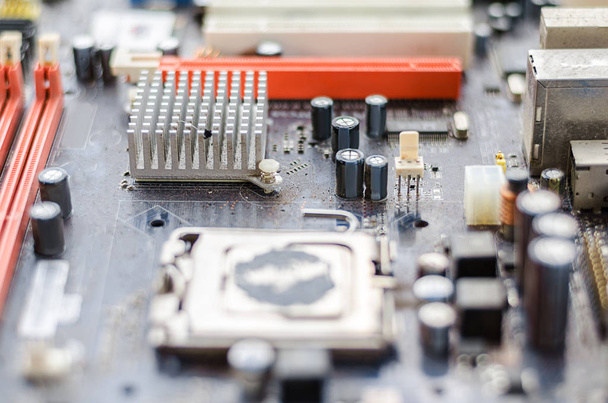 dirty motherboard for the whole frame - Foto, Imagen