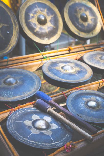 Muzyka birmańska instrumentów, filtra vintaged - Zdjęcie, obraz