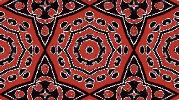 Caleidoscoop naadloze loops reeks mandala patronen abstract veelkleurige beweging grafische achtergrond. Ideaal voor yoga, clubs, toont - Video