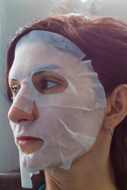 Luonnollinen Sheet Face Pearl Mask
 - Valokuva, kuva