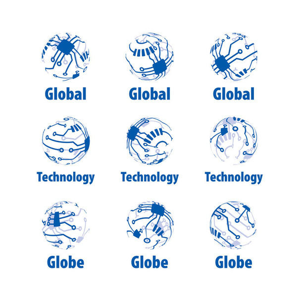 wektor logo globe - Wektor, obraz