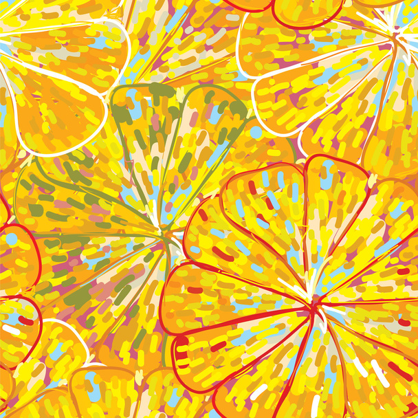 Citrus texture seamless pattern - Vektor, obrázek