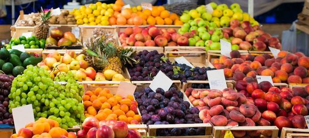 mediterrane groenten en fruit - Foto, afbeelding