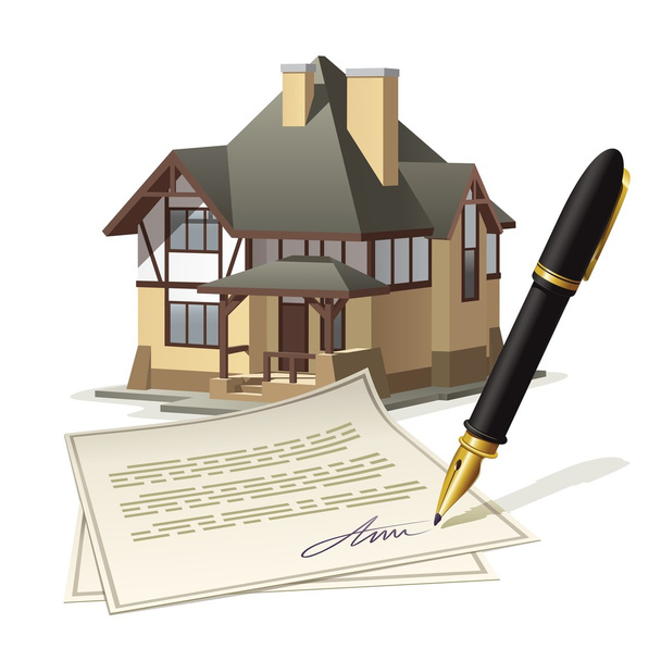 Paperwork at home - Vector, Image
