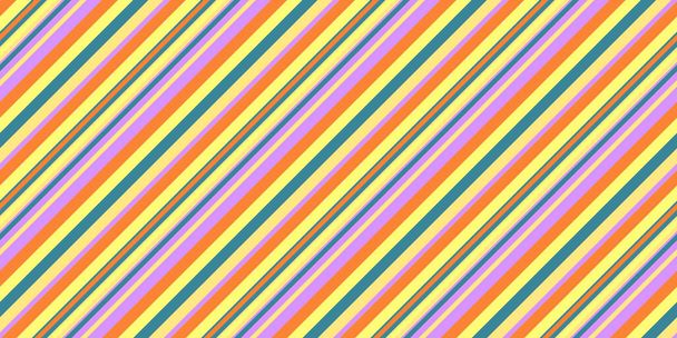 Bright Shine Seamless Inclined Stripes Background. Modern Colors Sidelong Lines Texture. Vintage Style Stripe Backdrop. - Foto, Imagem
