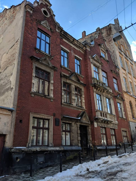 Old Lviv city architecture cityscape - Foto, imagen