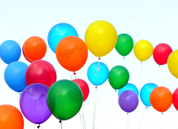 multicolored balloons - Фото, изображение