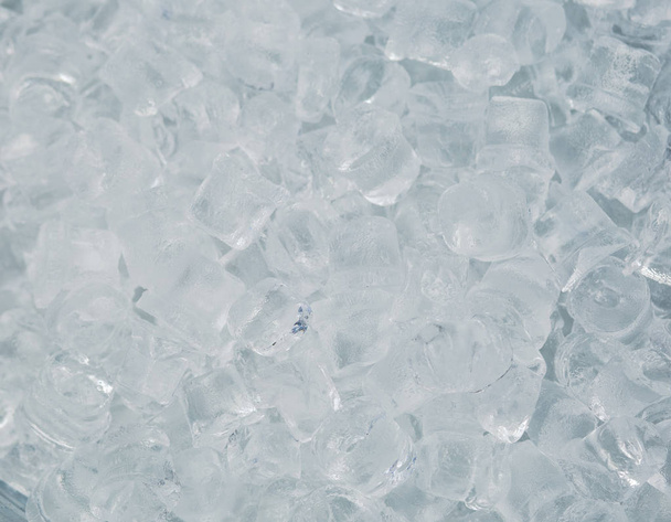 many transparent cubes of ice  - Φωτογραφία, εικόνα