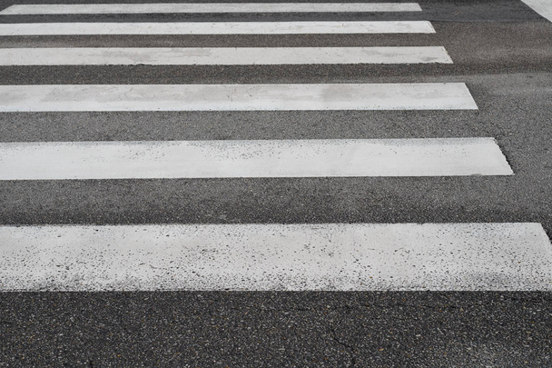road marking pedestrian crossing close-up - Foto, Imagem