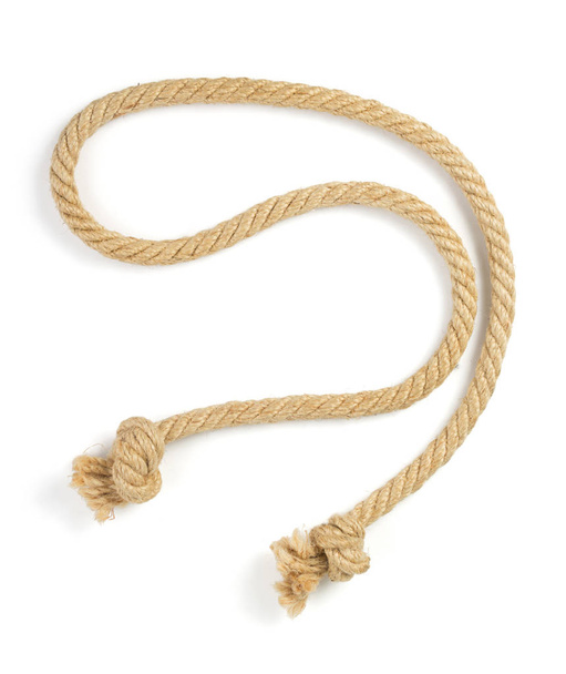 ship rope on white background - Foto, immagini
