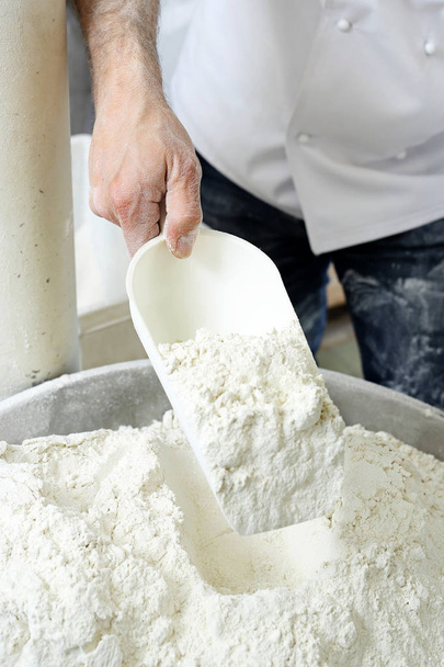 Wheat flour. Ecological flour from the mill - Fotó, kép
