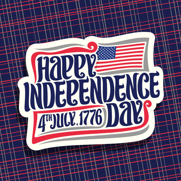 Vector logo for Independence Day of USA - Vector, Image