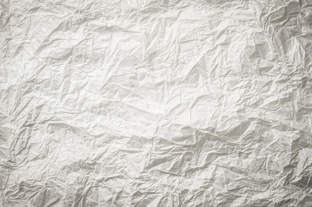 Background of crumpled white gray monochrome bakery paper - Photo, Image