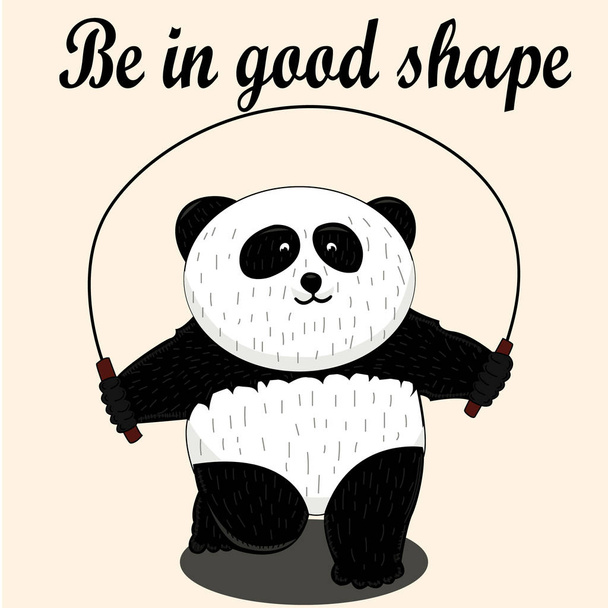 Vector Panda, illustration panda, vector illustration - Διάνυσμα, εικόνα