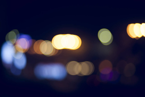 city night bokeh abstract background. - Photo, Image