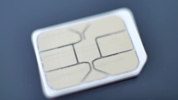 Fehér nano-Sim-kártya - Felvétel, videó