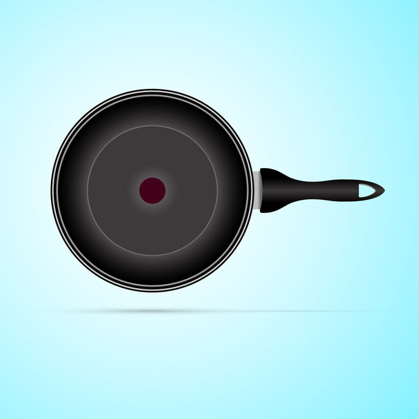 Frying pan. Vector illustration. - Vector, Image