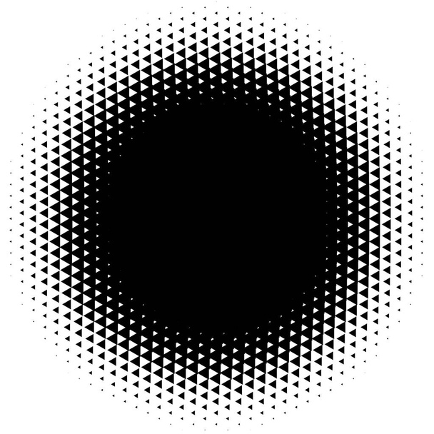 Halftone element. Abstract geometric graphic with half-tone pattern, vector illustration - Vector, Image