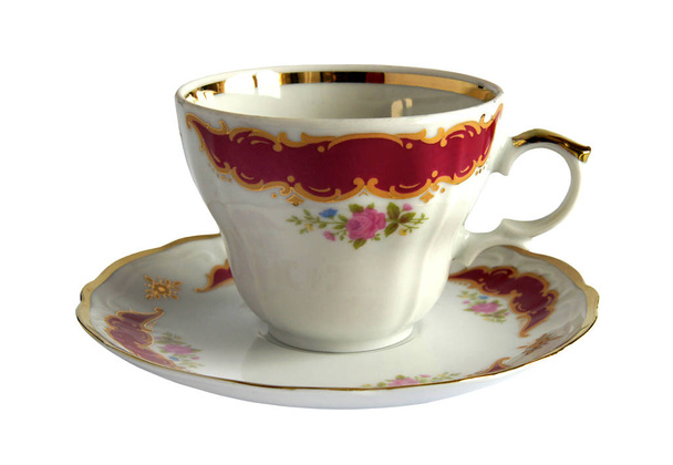 Antique porcelain cup and saucer - Photo, Image