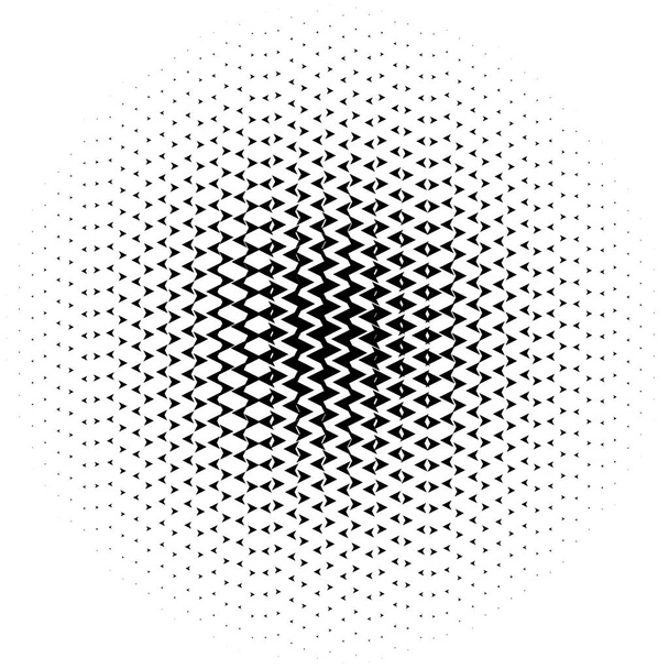 Halftone-element. Abstracte geometrische afbeelding met half-tone patroon - Vector, afbeelding