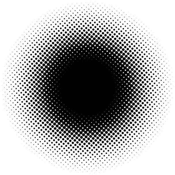 Meio-tom. Gráfico geométrico abstrato com padrão de meio-tom
 - Vetor, Imagem