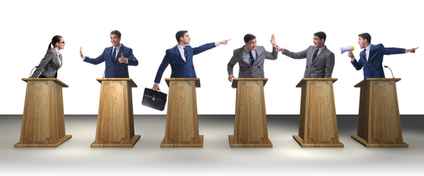 Políticos que participam no debate político - Foto, Imagem