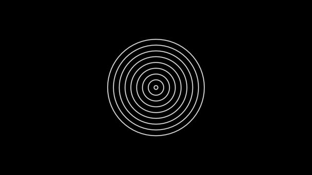 Wallpaper cirkels met effect Sonar of Radar - Video