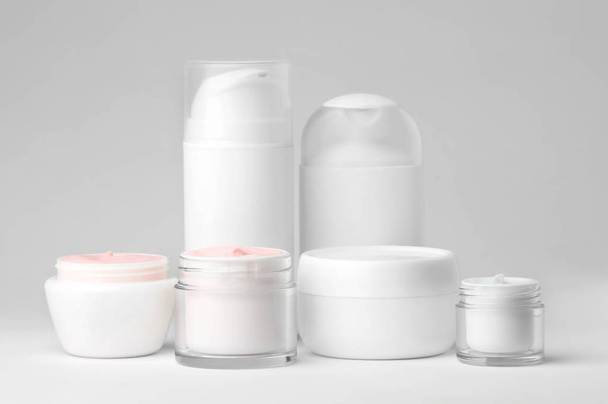 Set of natural cosmetics on white background - Fotografie, Obrázek