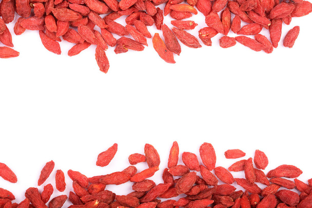 Dried goji berries Isolated on white background - Fotó, kép