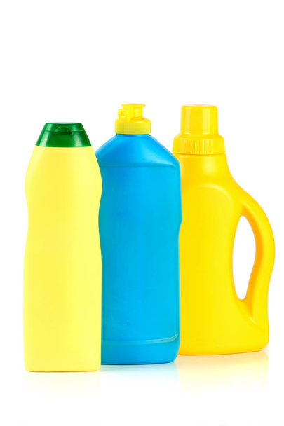 fles afwasmiddel geïsoleerd op witte achtergrond - Foto, afbeelding