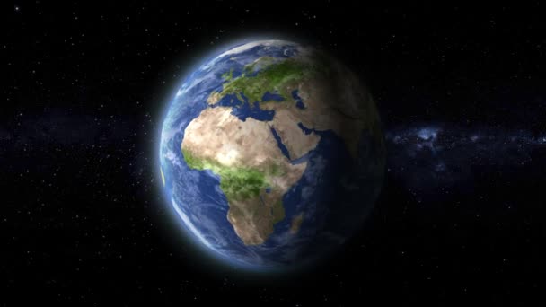 rotace planety Země - Záběry, video