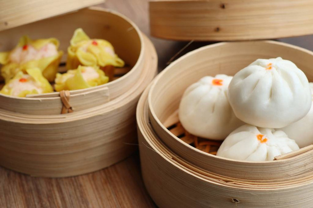 Chinese steamed dumplings and buns - Photo, Image