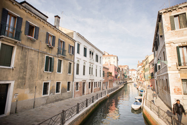 Channel in Venice, Italy. Old Town. - Φωτογραφία, εικόνα