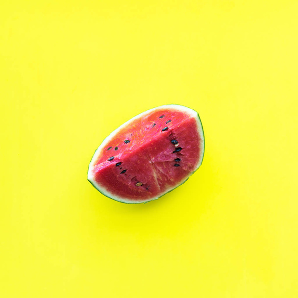 Water Melon Fruit Yellow Natural Organic Food - Foto, Imagen