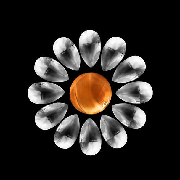 Crystal flower isolated - Фото, зображення
